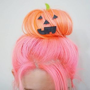 calabaza halloween peinado