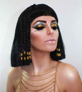 peinado cleopatra halloween