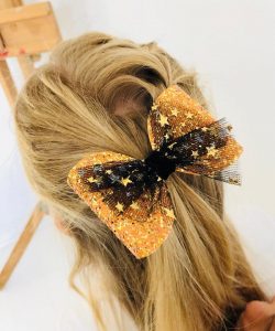 peinado fácile bow para halloween