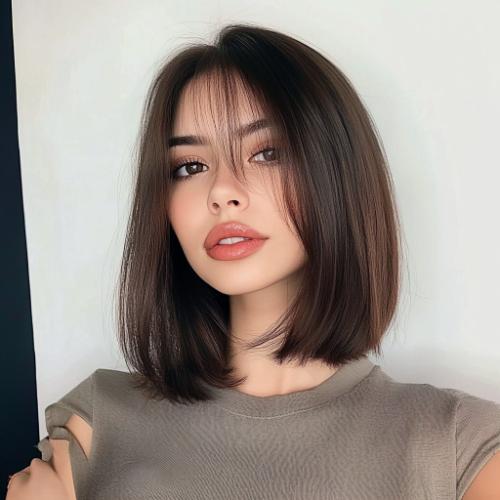 Long bob con estilo