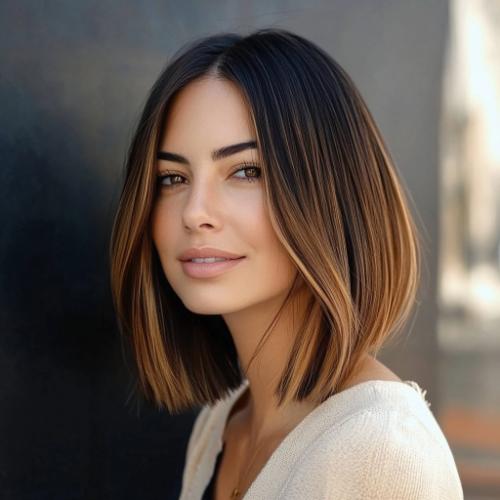 Long bob con media melena